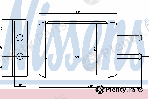  NISSENS part 77506 Heat Exchanger, interior heating