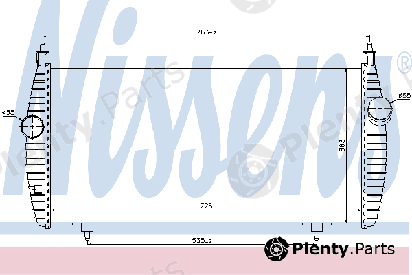  NISSENS part 96617 Intercooler, charger