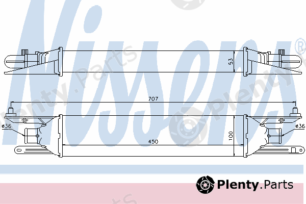  NISSENS part 96604 Intercooler, charger