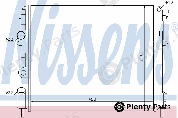  NISSENS part 63808 Radiator, engine cooling