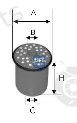  UFI part 2438900 Fuel filter