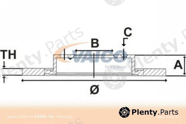  VAICO part V1040083 Brake Disc