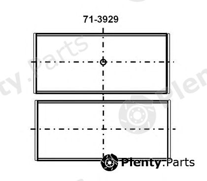  GLYCO part 71-3929/4STD (7139294STD) Big End Bearings