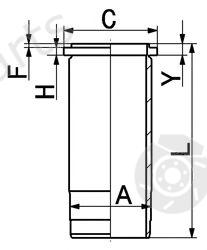  KOLBENSCHMIDT part 89532110 Cylinder Sleeve