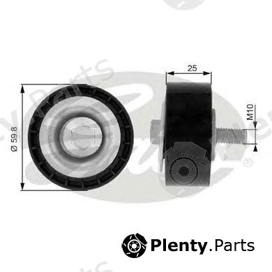  GATES part T36032 Deflection/Guide Pulley, v-ribbed belt
