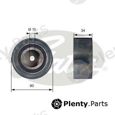  GATES part T41238 Deflection/Guide Pulley, timing belt