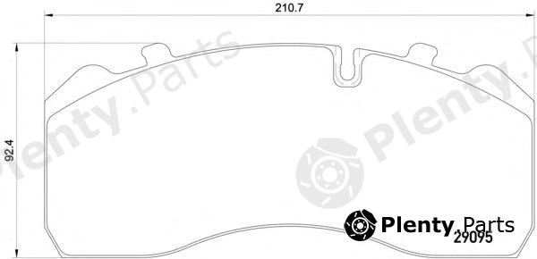  TEXTAR part 2909570 Brake Pad Set, disc brake