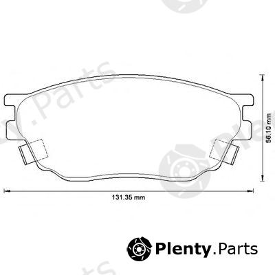  BENDIX part 572489B Brake Pad Set, disc brake