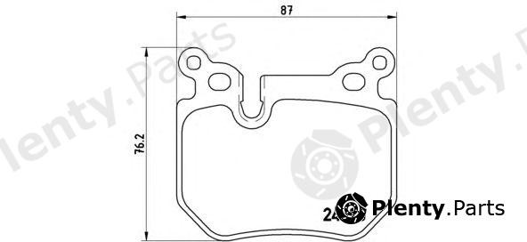  BREMBO part P06059 Brake Pad Set, disc brake