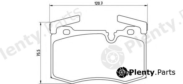  BREMBO part P06068 Brake Pad Set, disc brake