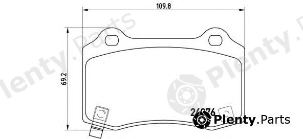  BREMBO part P11024 Brake Pad Set, disc brake