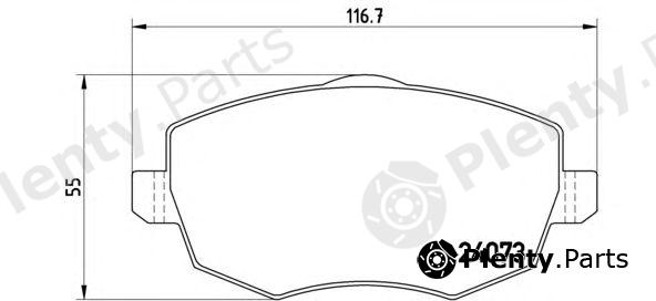  BREMBO part P23095 Brake Pad Set, disc brake