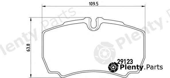  BREMBO part P24084 Brake Pad Set, disc brake