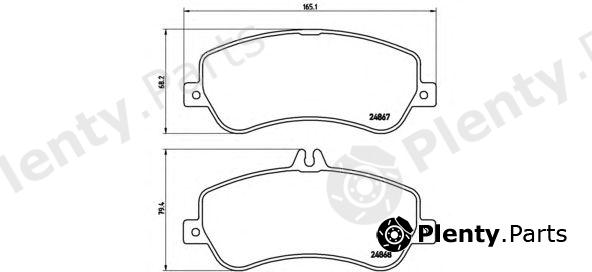 BREMBO part P50086 Brake Pad Set, disc brake