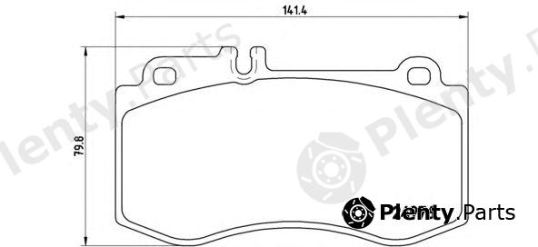  BREMBO part P50087 Brake Pad Set, disc brake
