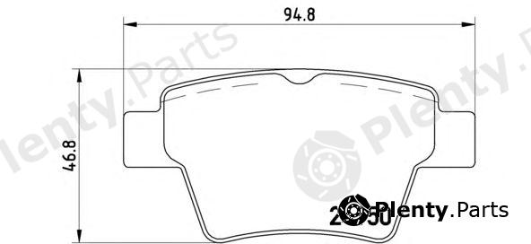  BREMBO part P61080 Brake Pad Set, disc brake