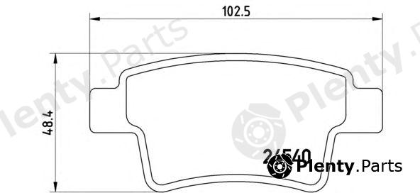  BREMBO part P61085 Brake Pad Set, disc brake