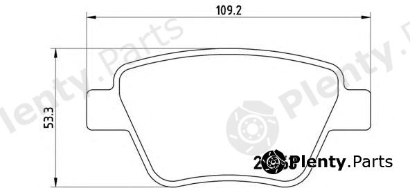  BREMBO part P85114 Brake Pad Set, disc brake