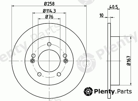  MINTEX part MDC2239 Brake Disc