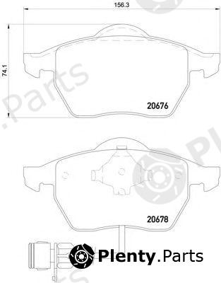  HELLA part 8DB355007-461 (8DB355007461) Brake Pad Set, disc brake