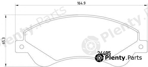  HELLA part 8DB355012-771 (8DB355012771) Brake Pad Set, disc brake