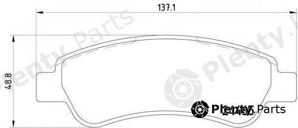  HELLA part 8DB355012-911 (8DB355012911) Brake Pad Set, disc brake