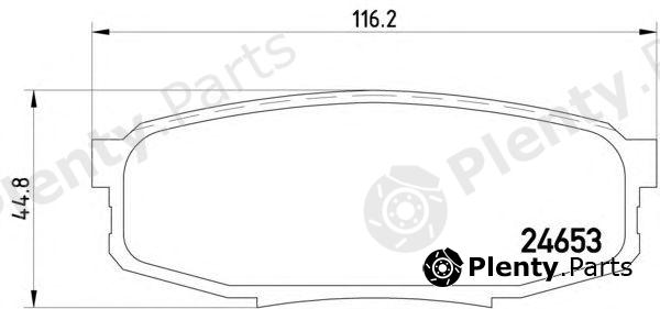  HELLA part 8DB355013-771 (8DB355013771) Brake Pad Set, disc brake