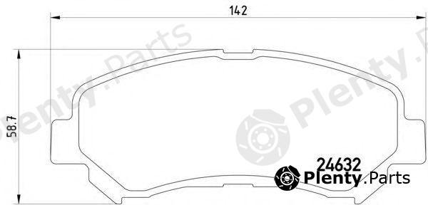  HELLA part 8DB355013-781 (8DB355013781) Brake Pad Set, disc brake