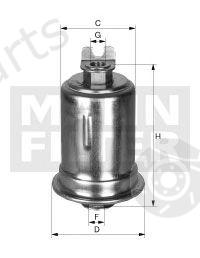  MANN-FILTER part WK61426X Fuel filter