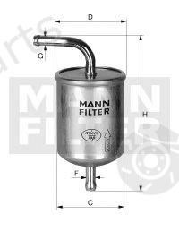 MANN-FILTER part WK78/1 (WK781) Fuel filter