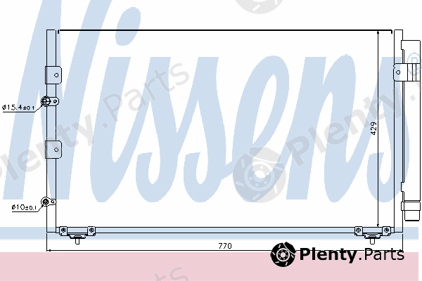  NISSENS part 94608 Condenser, air conditioning