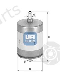  UFI part 3181700 Fuel filter
