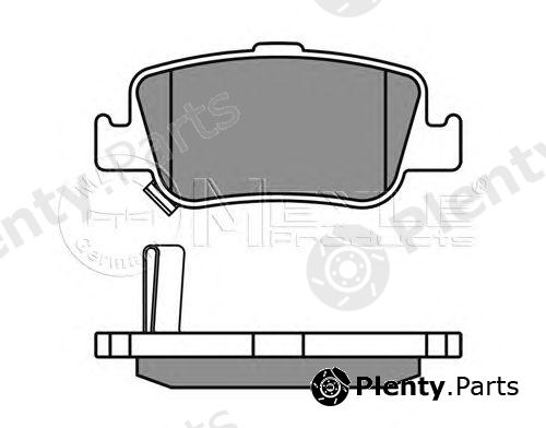  MEYLE part 0252466415/W (0252466415W) Brake Pad Set, disc brake