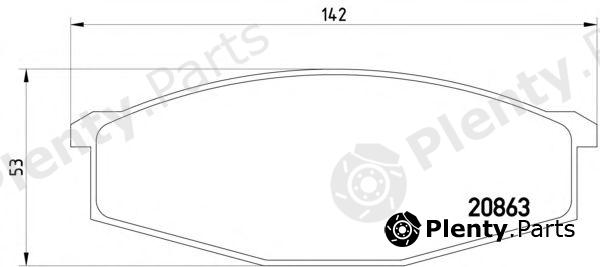  PAGID part T0859 Brake Pad Set, disc brake