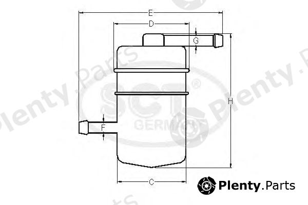  SCT Germany part ST485 Fuel filter