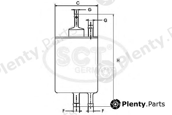  SCT Germany part ST711 Fuel filter