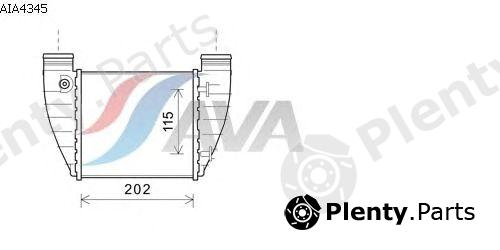  AVA QUALITY COOLING part AIA4345 Intercooler, charger