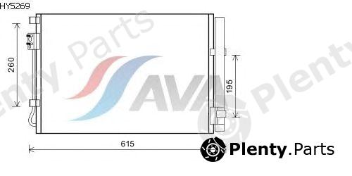  AVA QUALITY COOLING part HY5269 Condenser, air conditioning