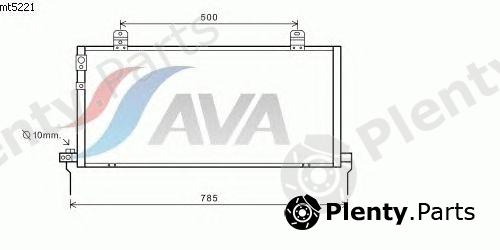  AVA QUALITY COOLING part MT5221 Condenser, air conditioning