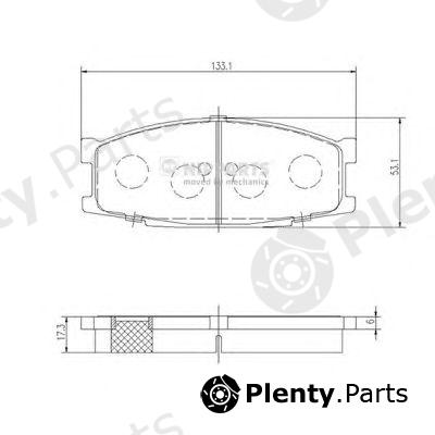  NIPPARTS part J3605045 Brake Pad Set, disc brake