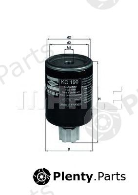  MAHLE ORIGINAL part KC190 Fuel filter