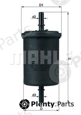 MAHLE ORIGINAL part KL416/1 (KL4161) Fuel filter