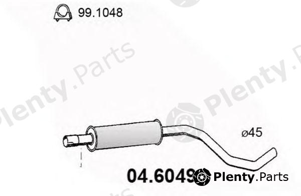  ASSO part 04.6049 (046049) Middle Silencer