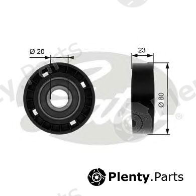  GATES part T36208 Deflection/Guide Pulley, v-ribbed belt