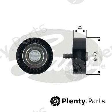 GATES part T36323 Deflection/Guide Pulley, v-ribbed belt