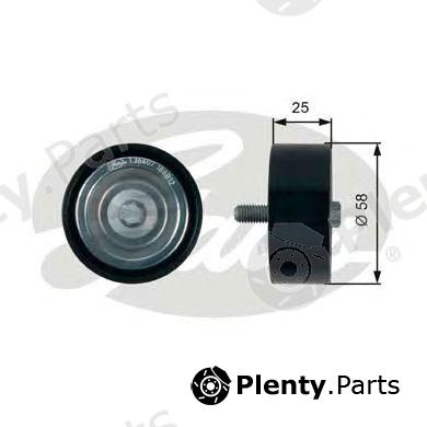  GATES part T36407 Deflection/Guide Pulley, v-ribbed belt