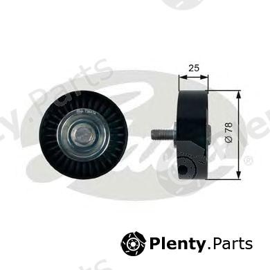  GATES part T36412 Deflection/Guide Pulley, v-ribbed belt