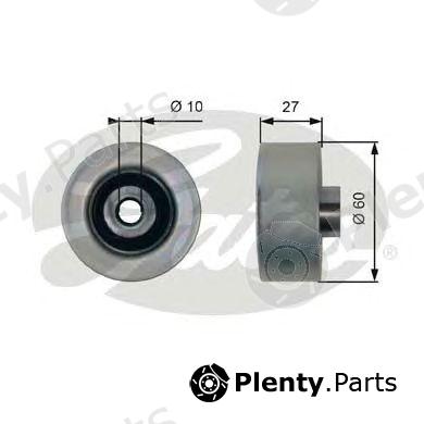  GATES part T36431 Deflection/Guide Pulley, v-ribbed belt