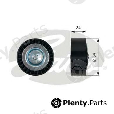  GATES part T36454 Deflection/Guide Pulley, v-ribbed belt