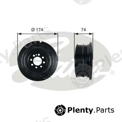  GATES part TVD1092 Belt Pulley, crankshaft